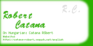 robert catana business card